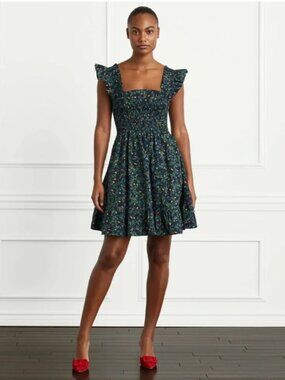 HILL HOUSE Elizabeth Nap Dress in Midnight Garden Print